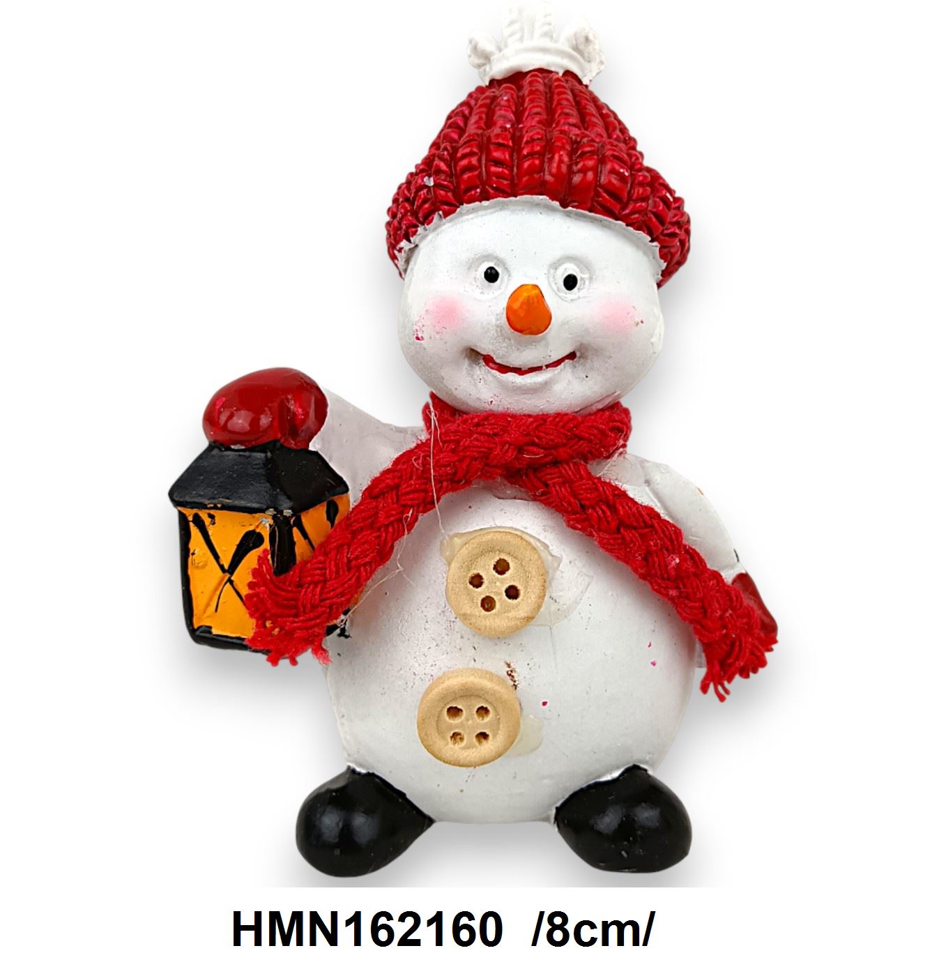Hóember lámpával, polirezin /8cm/ Fő kép