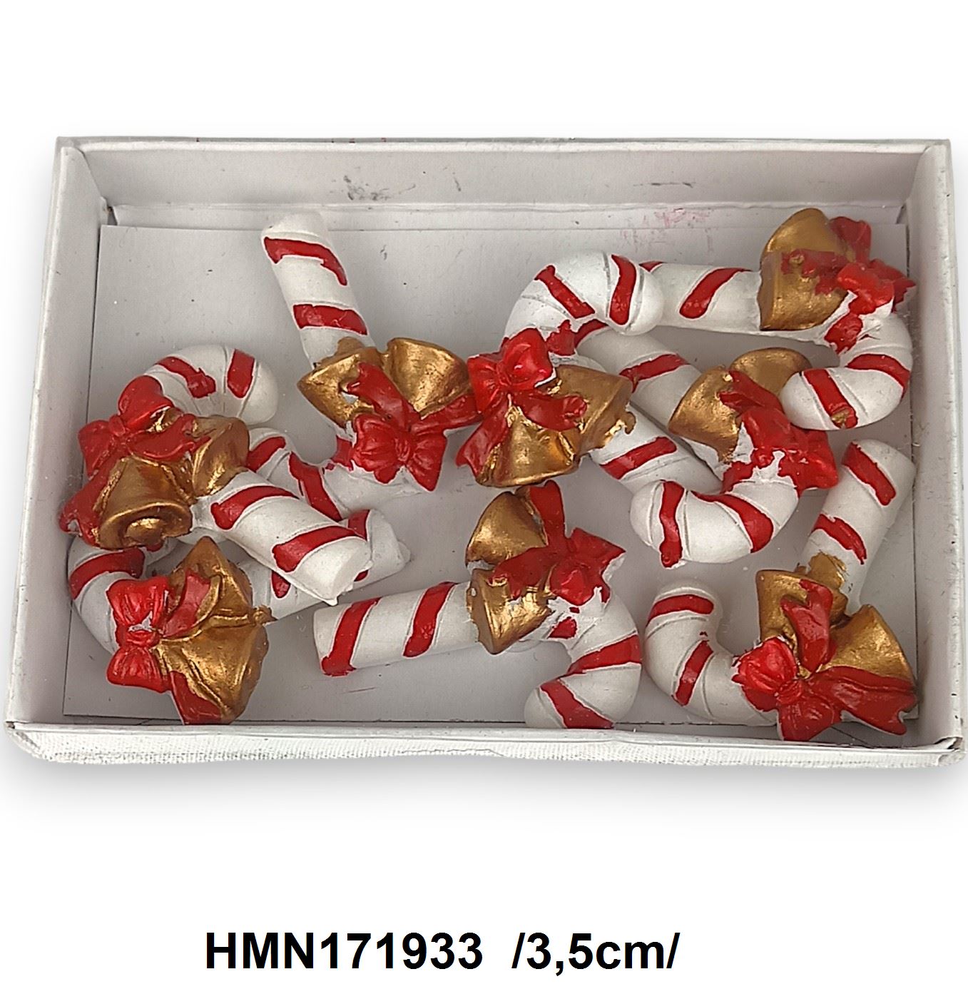 Candyk csengõvel, dobozban, polirezin /3,5cm/ Fő kép