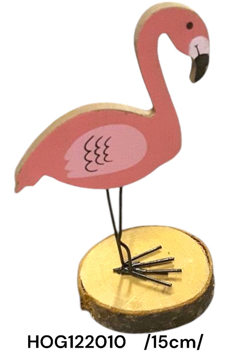 Fa flamingó talapzaton /15cm/
