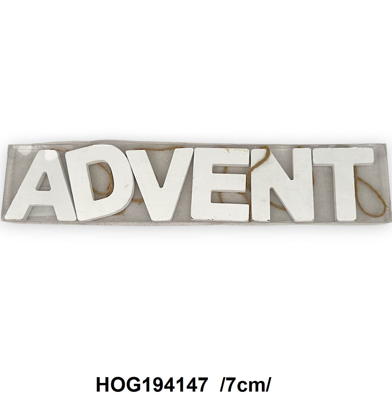 "Advent" akasztható betûk dobozban /7cm/