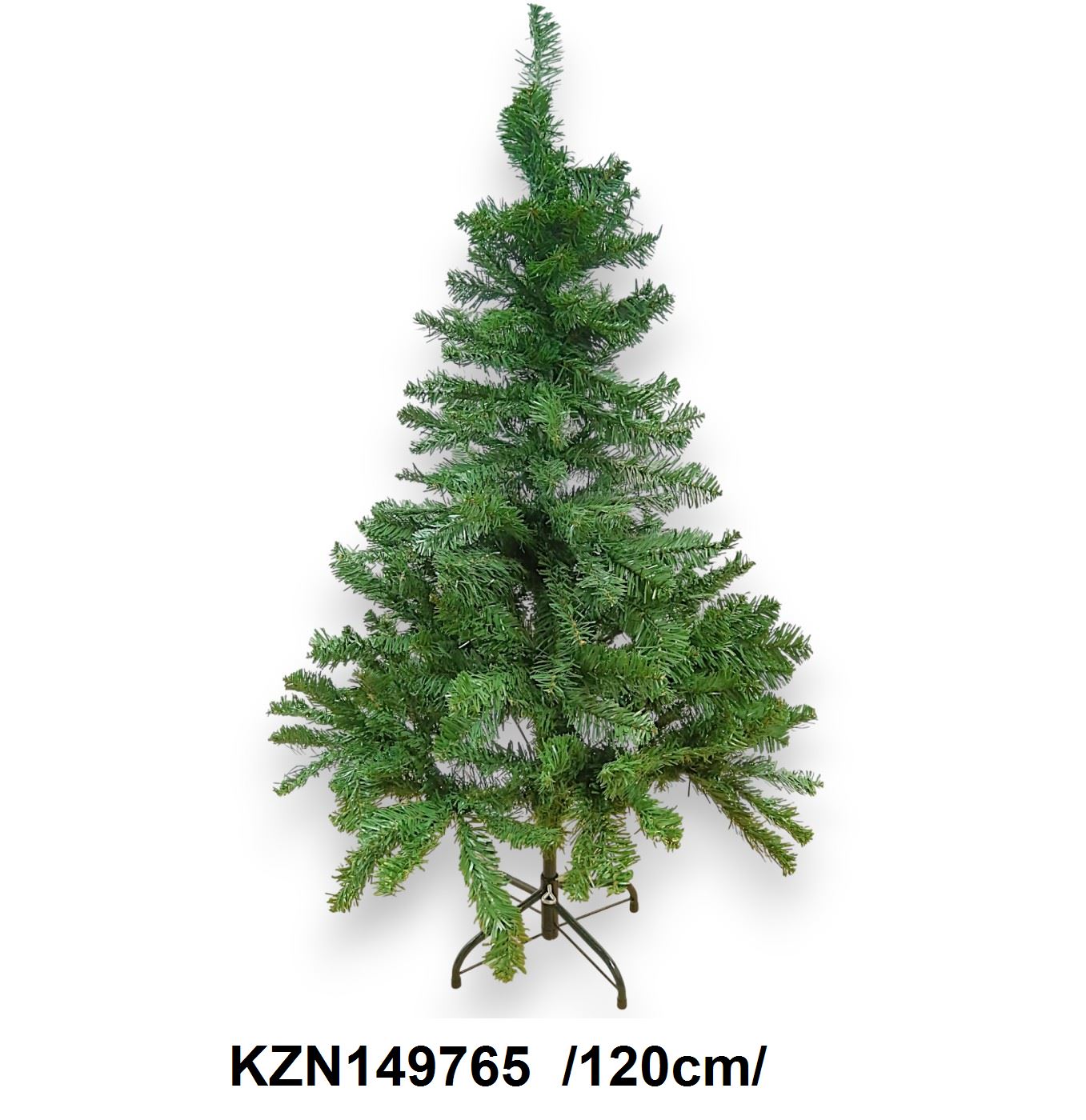 Egyszerû mûfenyõ 234 ággal, fém fenyõtalppal /120cm/