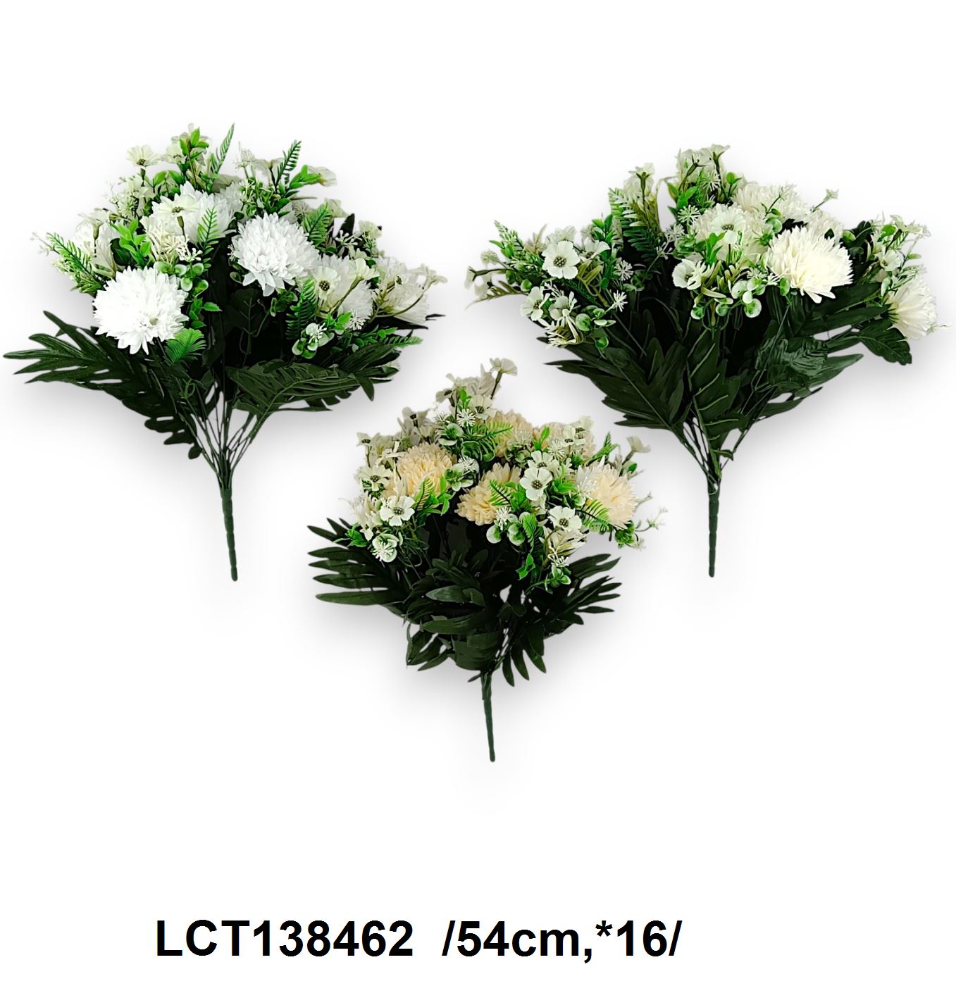 Hosszú építésû krizi csokor, kiegészítõkkel  /54cm,*16/