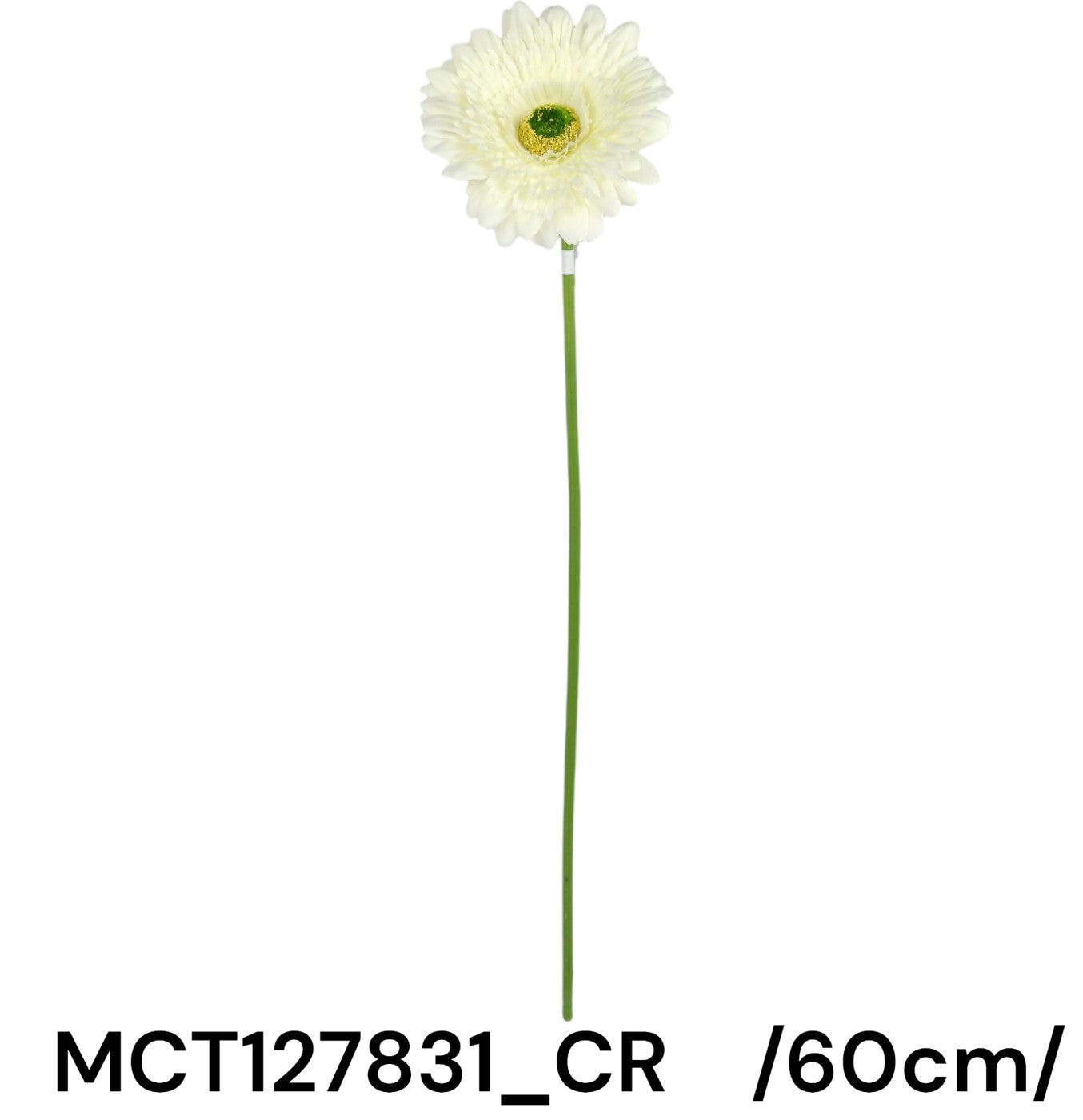 60 cm szálas gerbera (sok kis réteggel, zöld reszelékes középpel) Másodlagos kép