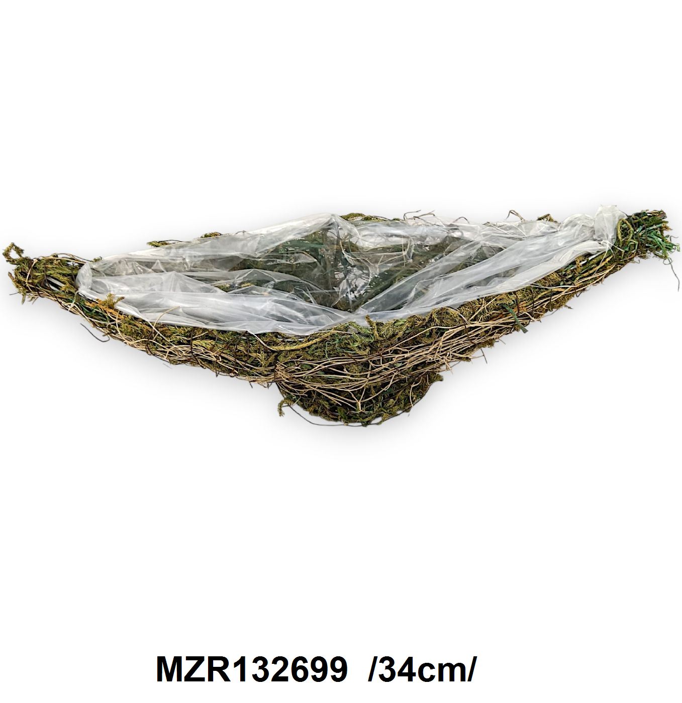 Mohás, bélelt csónakalap vesszõvel /34cm/ Fő kép