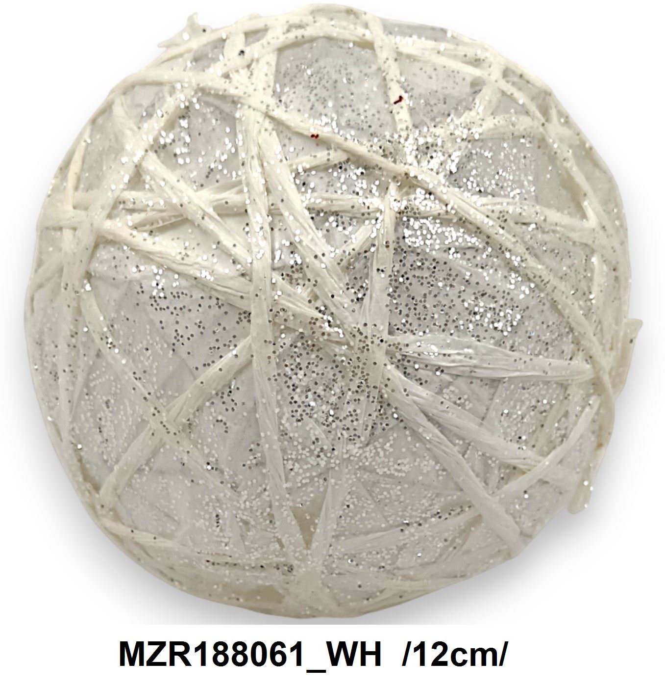 Fehér krepp gömb /12cm/ Fő kép