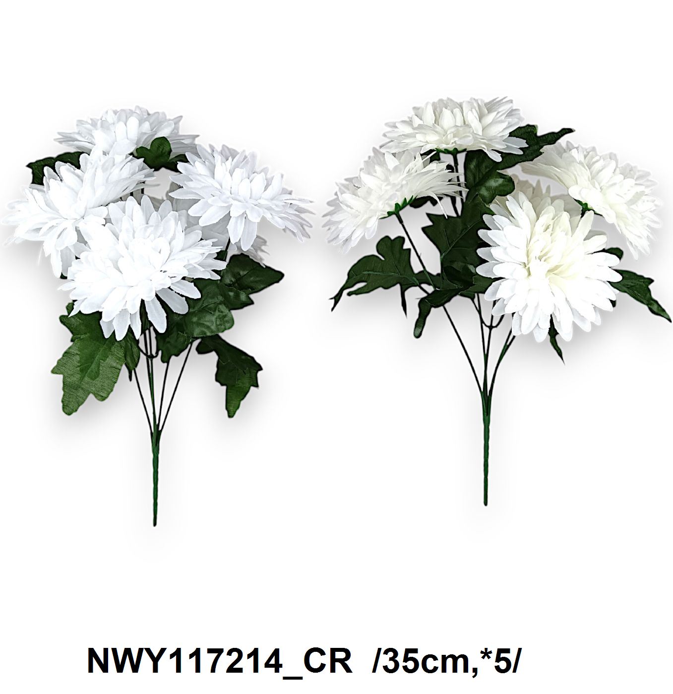 Laposfejû krizantém csokor /35cm,*5/ Fő kép