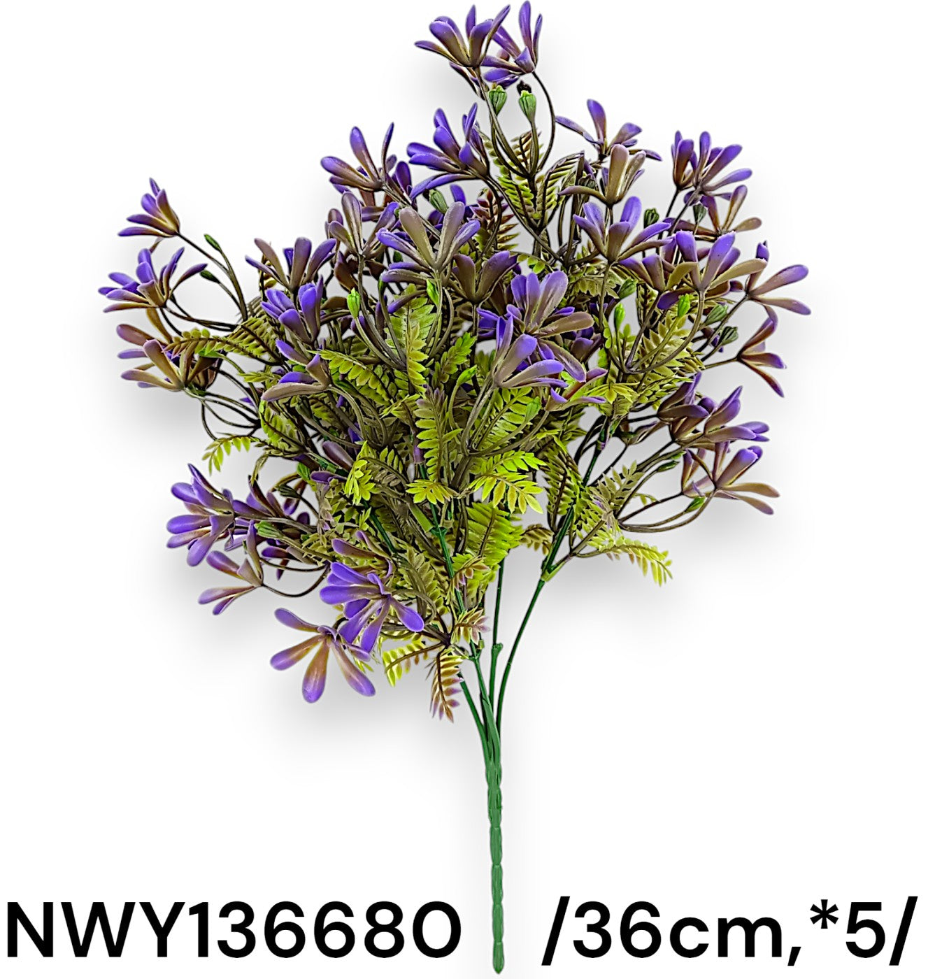 Leveles, páfrányos bokor, mûanyag  /36cm,*5/ Fő kép
