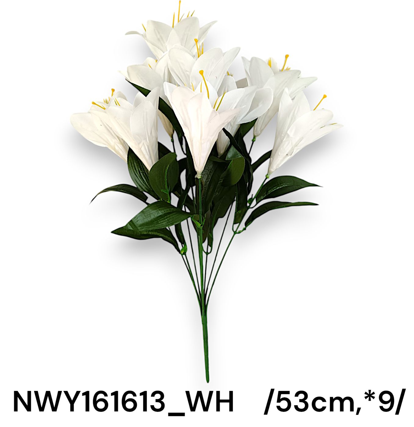 Hosszú építésû liliom csokor /53cm,*9/
