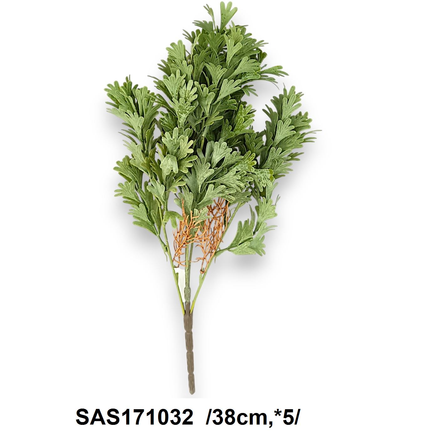 Agancslevél bokor, mûanyag /38cm,*5/