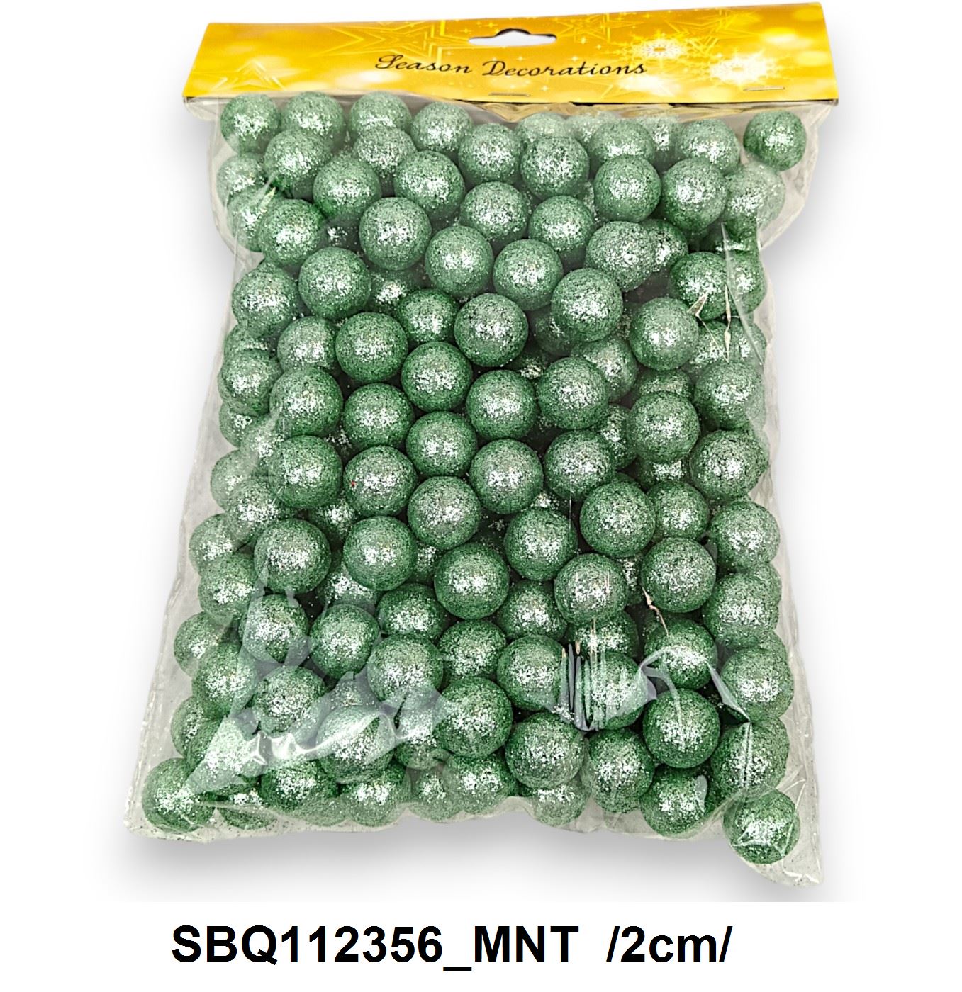 Glitteres golyók, 60 gr /2cm/ Fő kép