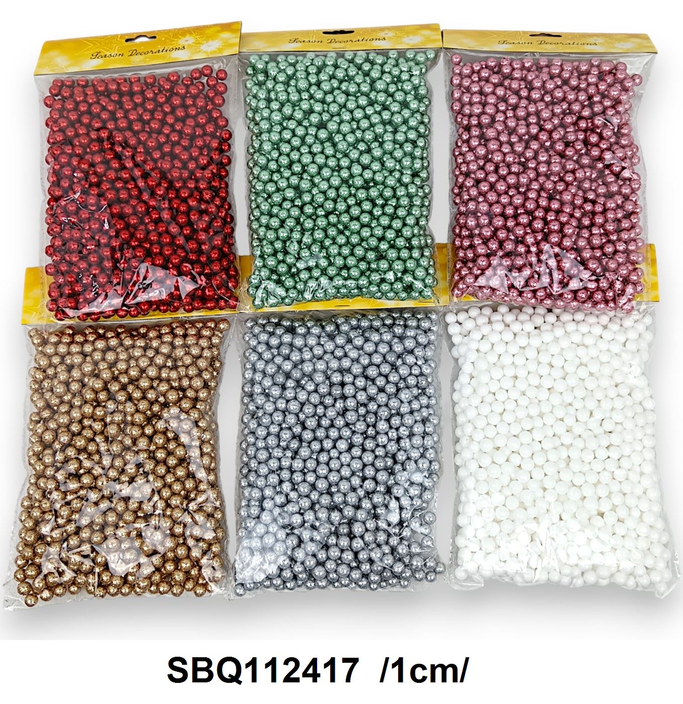 Glitteres golyók, 50 gr /1cm/ Fő kép