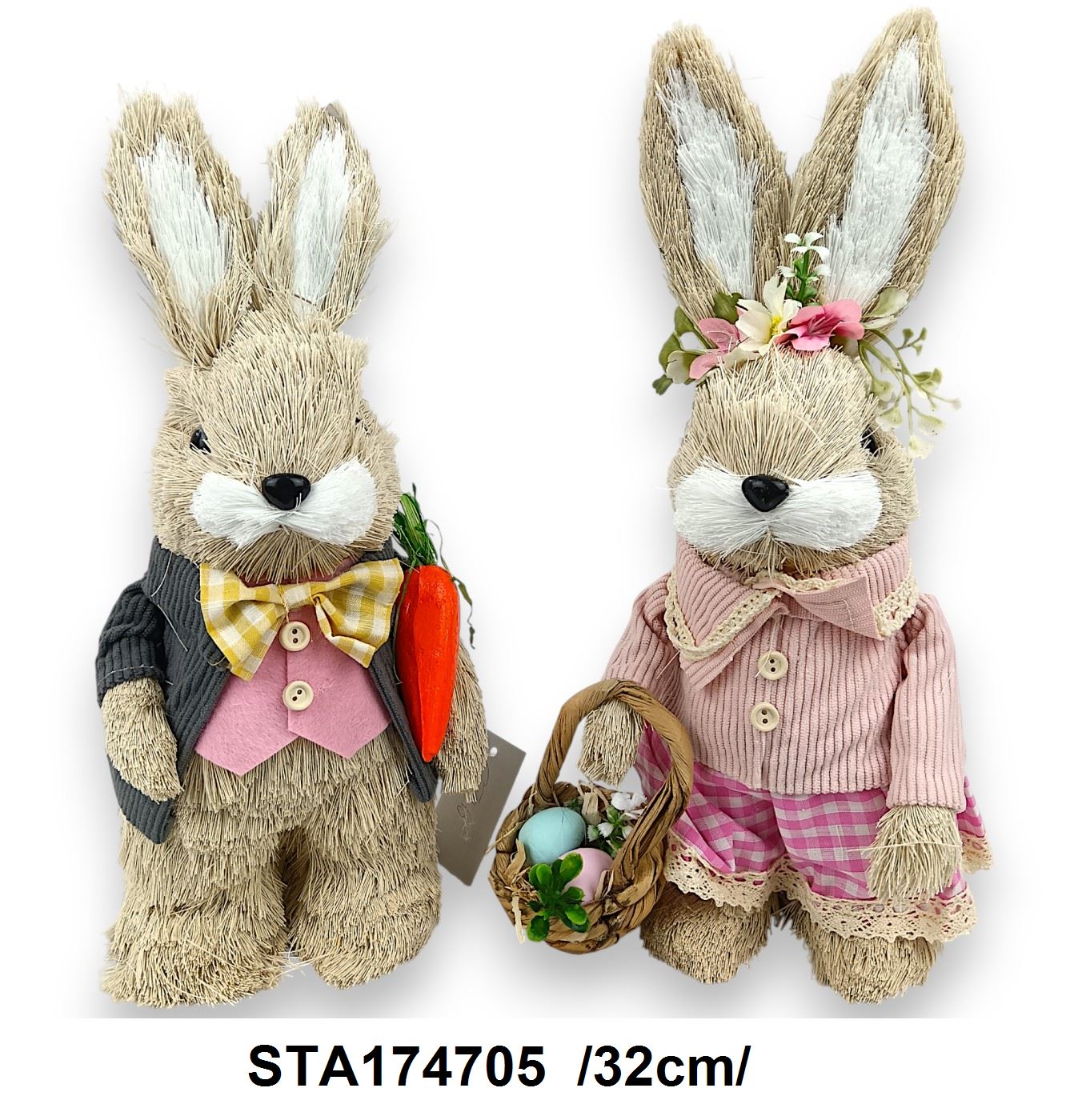 Spárganyuszi pár /32cm/ Fő kép