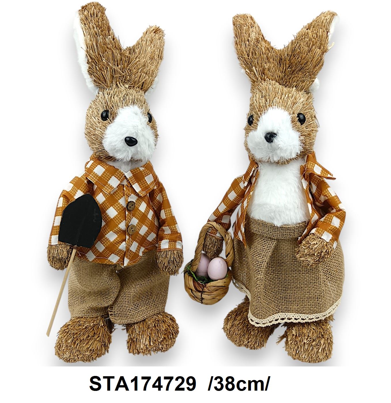 Szalmanyuszi pár /38cm/ Fő kép