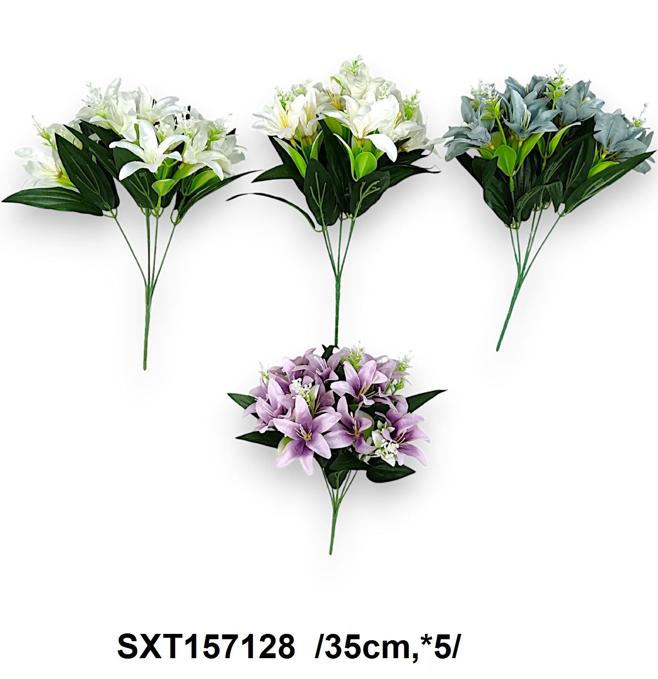 Liliom csokor /35cm,*5/ Fő kép