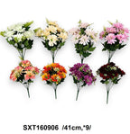 Gerbera csokor, mûanyag kiegészítõkkel /41cm,*9/