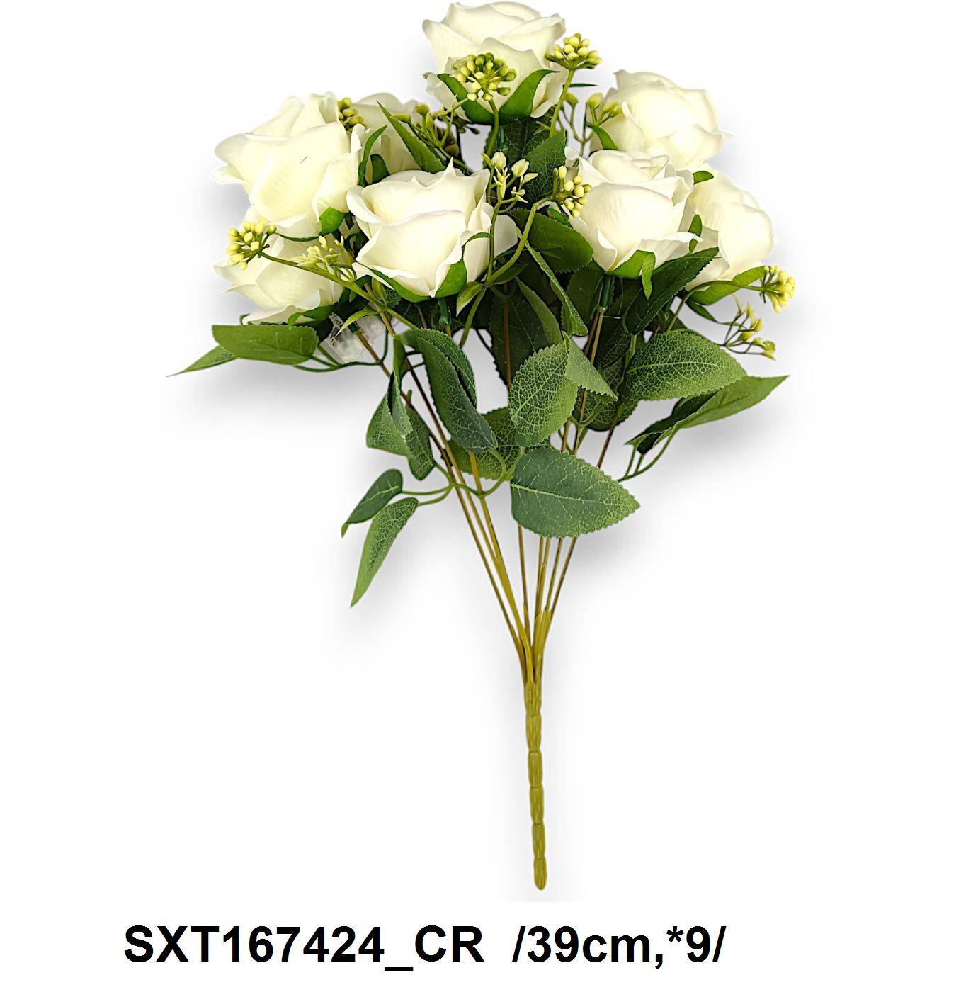 Rózsacsokor bogyókkal  /39cm,*9/ Fő kép