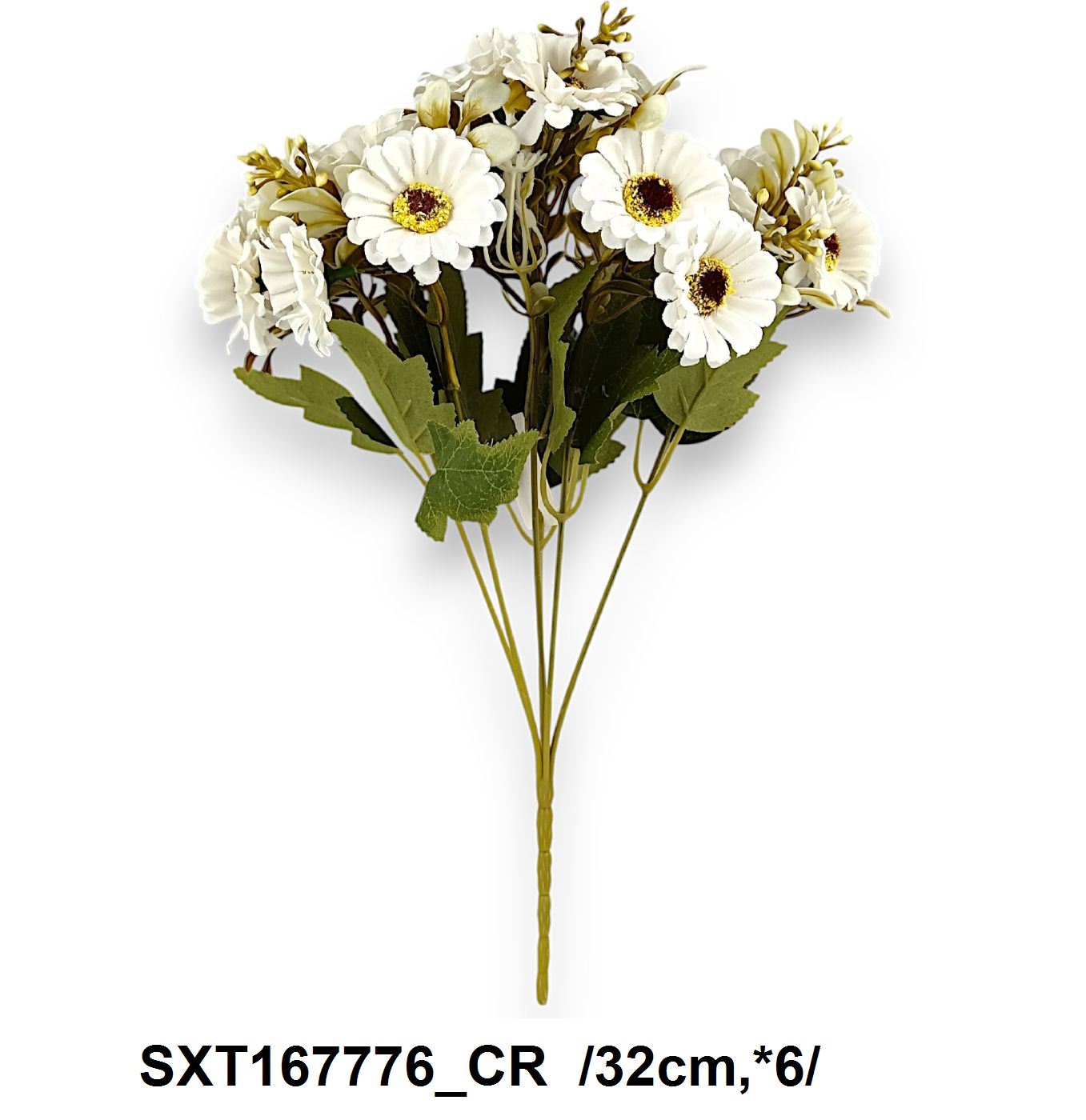 Margarétás csokor kiegészítõkkel  /32cm,*6/