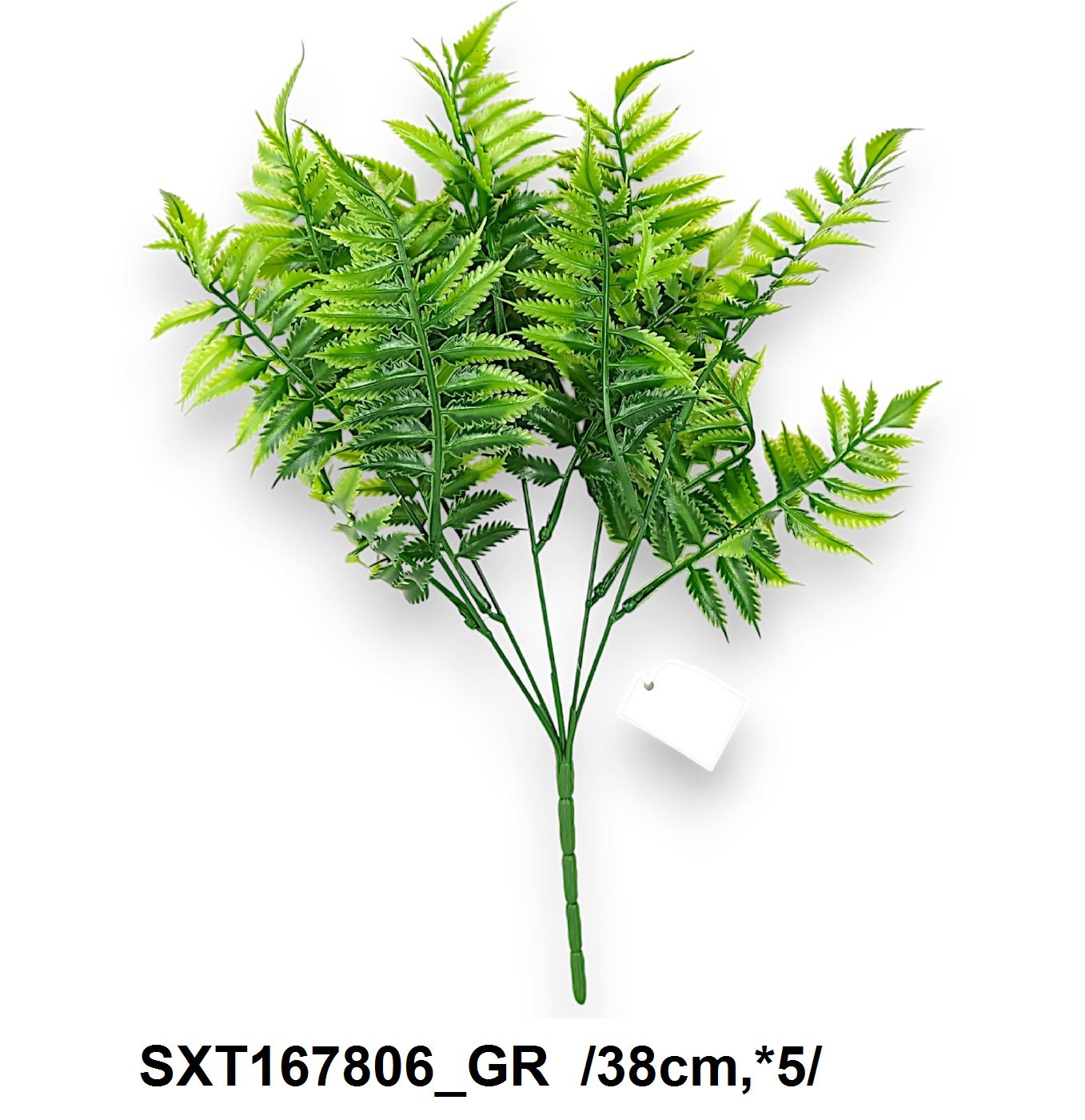 Mûanyag páfrányleveles bokor  /38cm,*5/ Fő kép