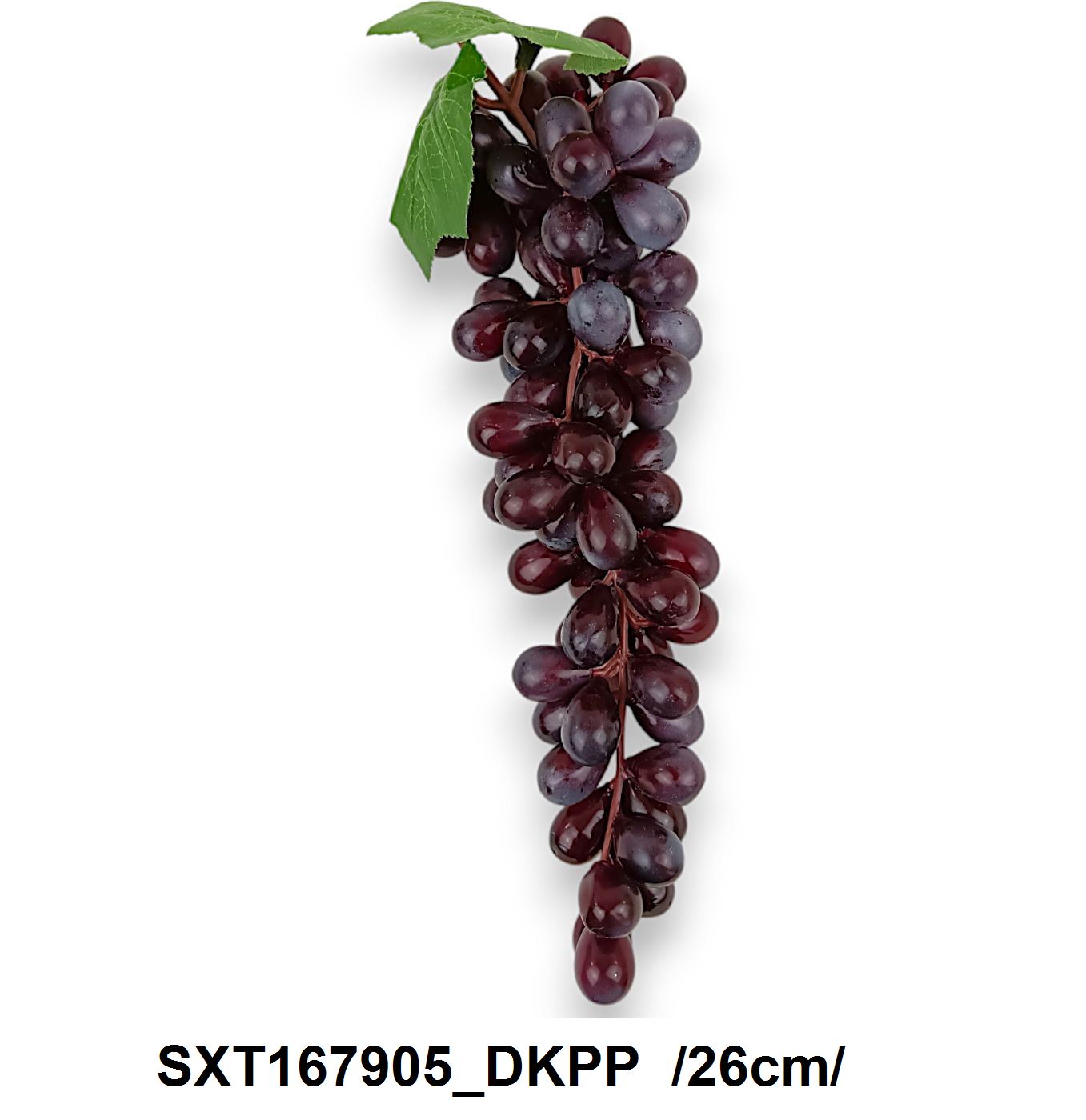 Viaszos szõlõfürt levéllel /26cm/ Fő kép