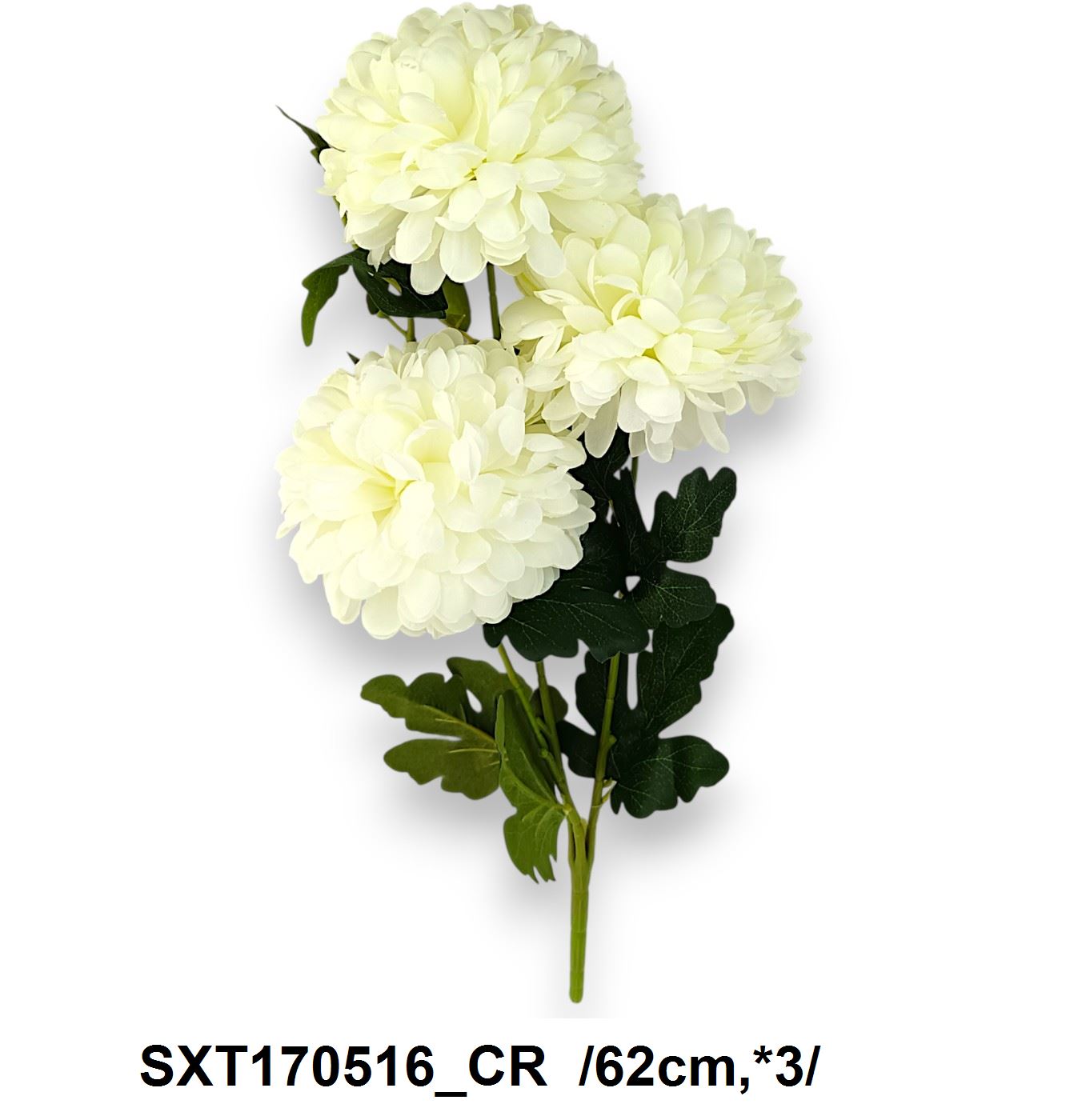Nagyfejû gömbkrizantém csokor /62cm,*3/ Fő kép