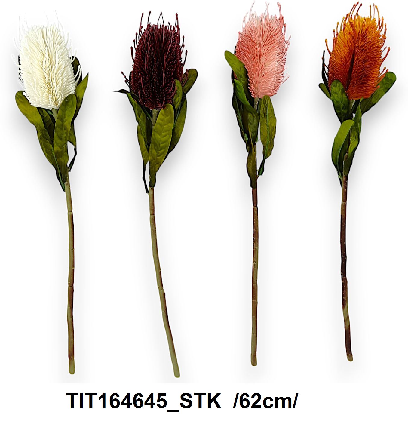 62 cm mûanyag protea ág
