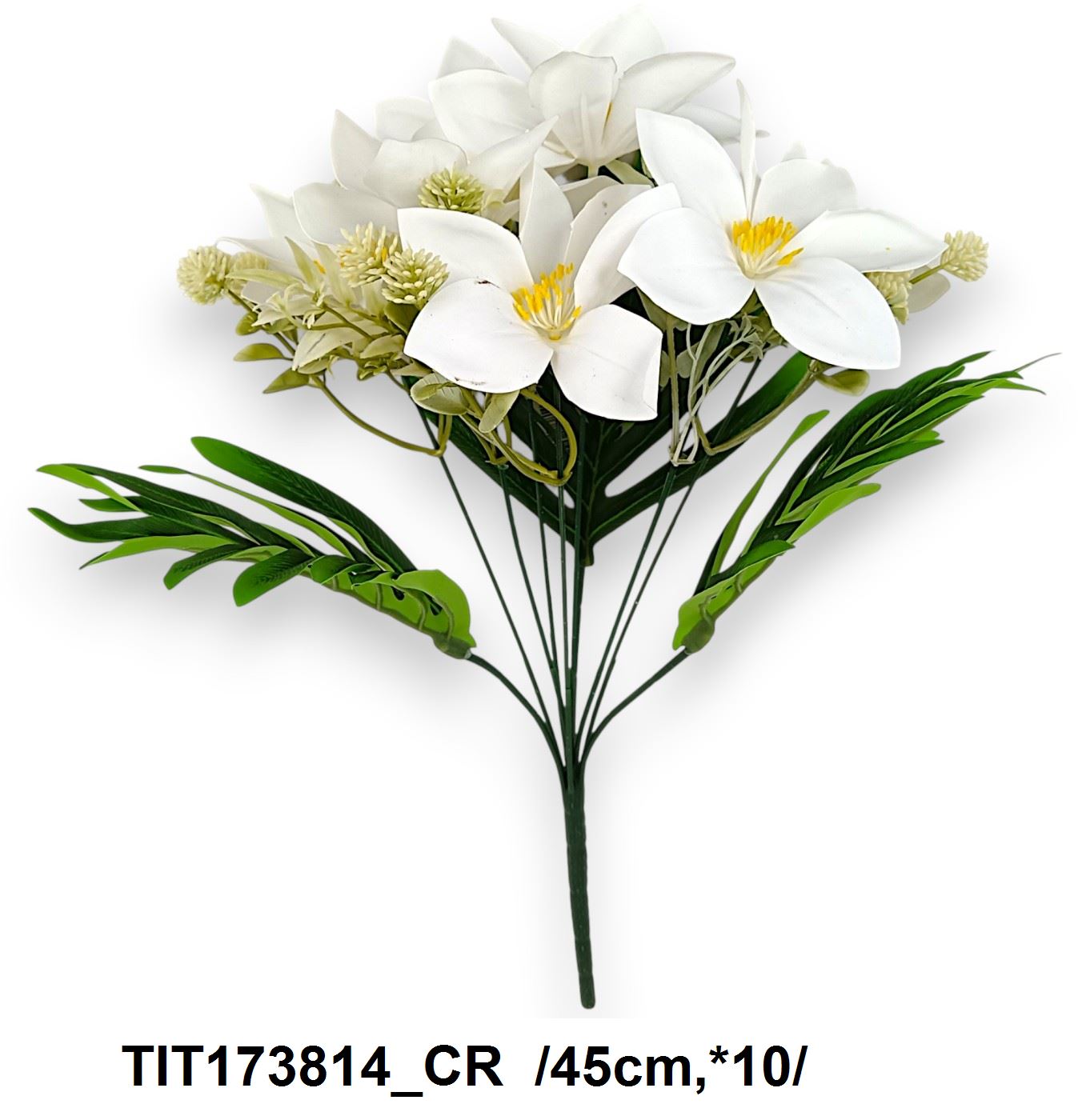 Real touch klematisz csokor /45cm,*10/