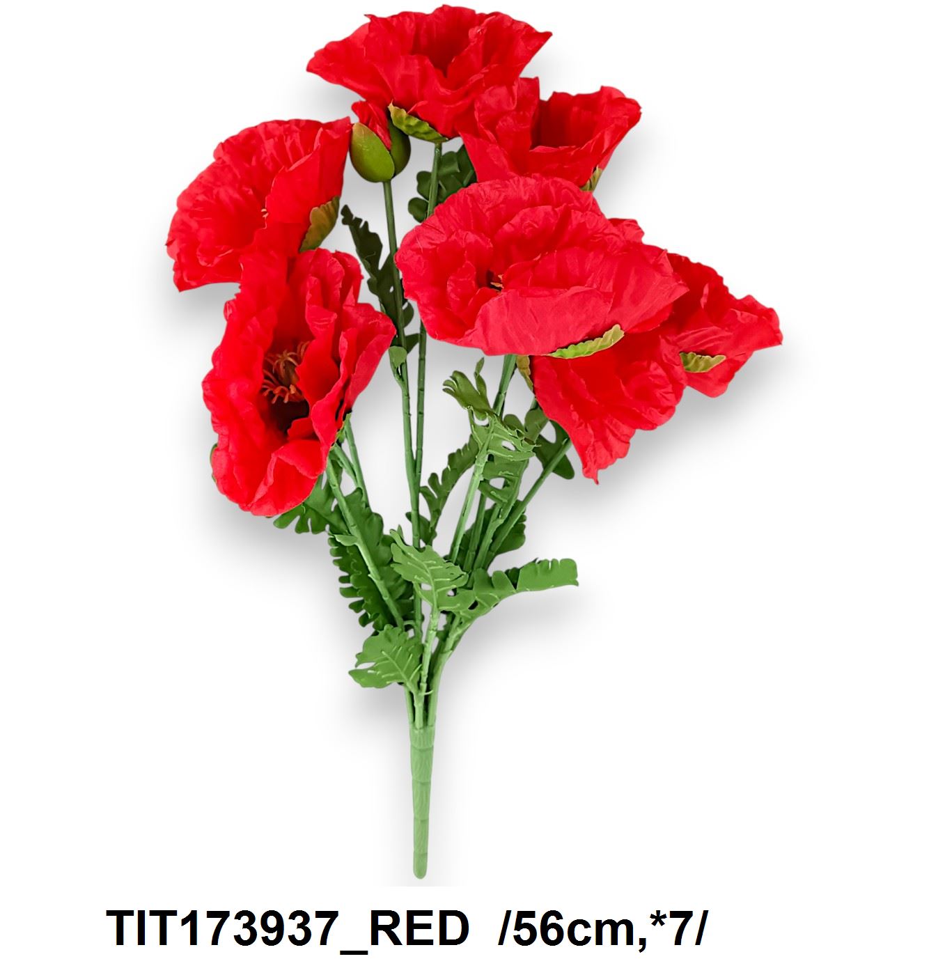 Hosszú építésû, nagy fejû anemóna csokor /56cm,*7/ Fő kép