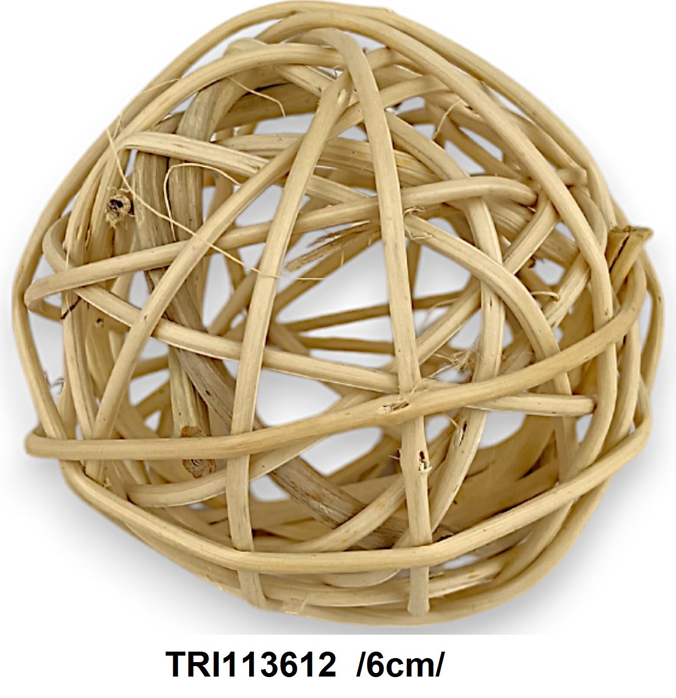 Branch ball 6 cm fehérített Fő kép
