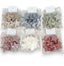Glitteres hungarocell csillagok zacsiban  /5cm/