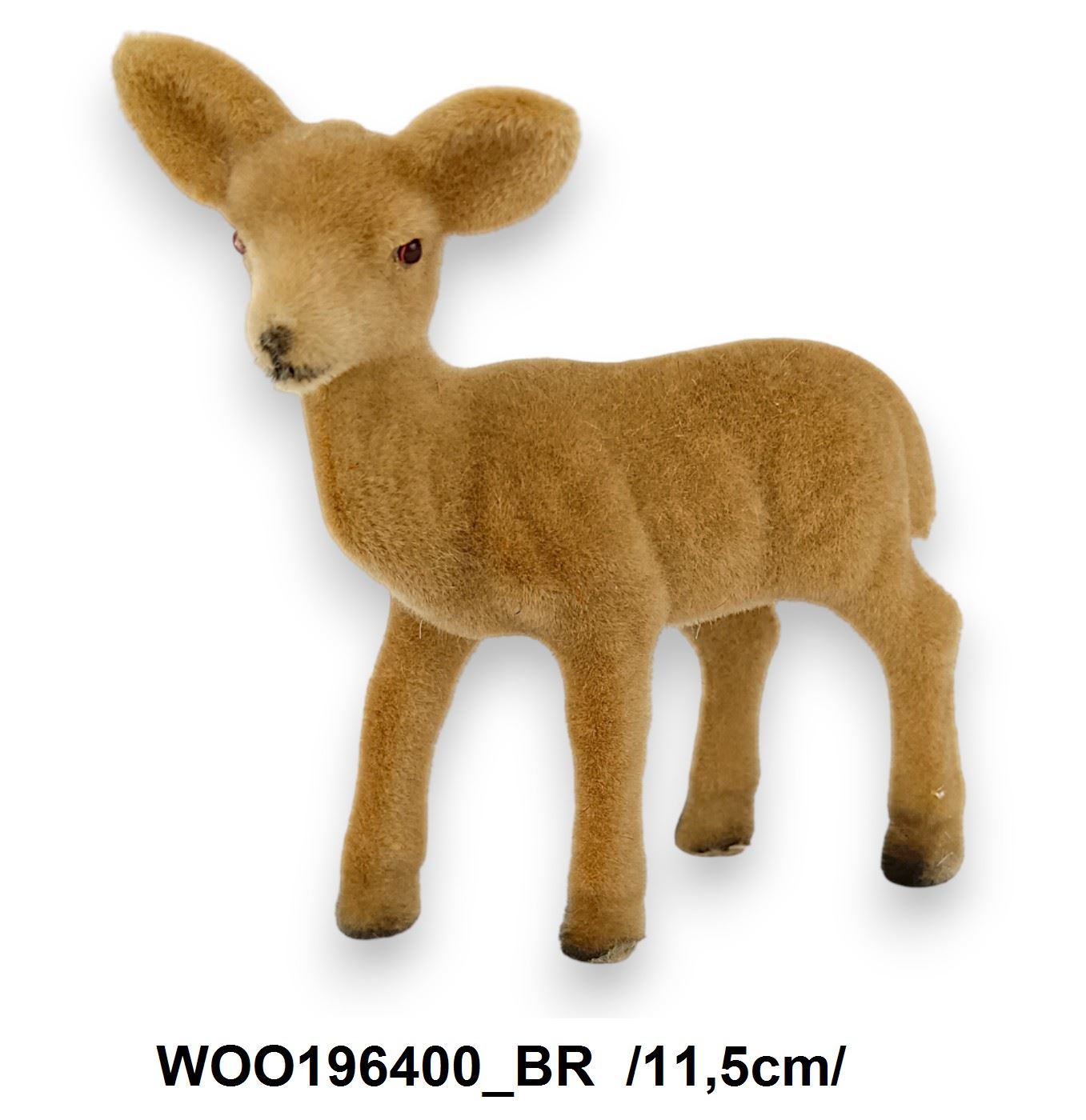 Flokkolt, álló szarvas /11,5cm/ Fő kép