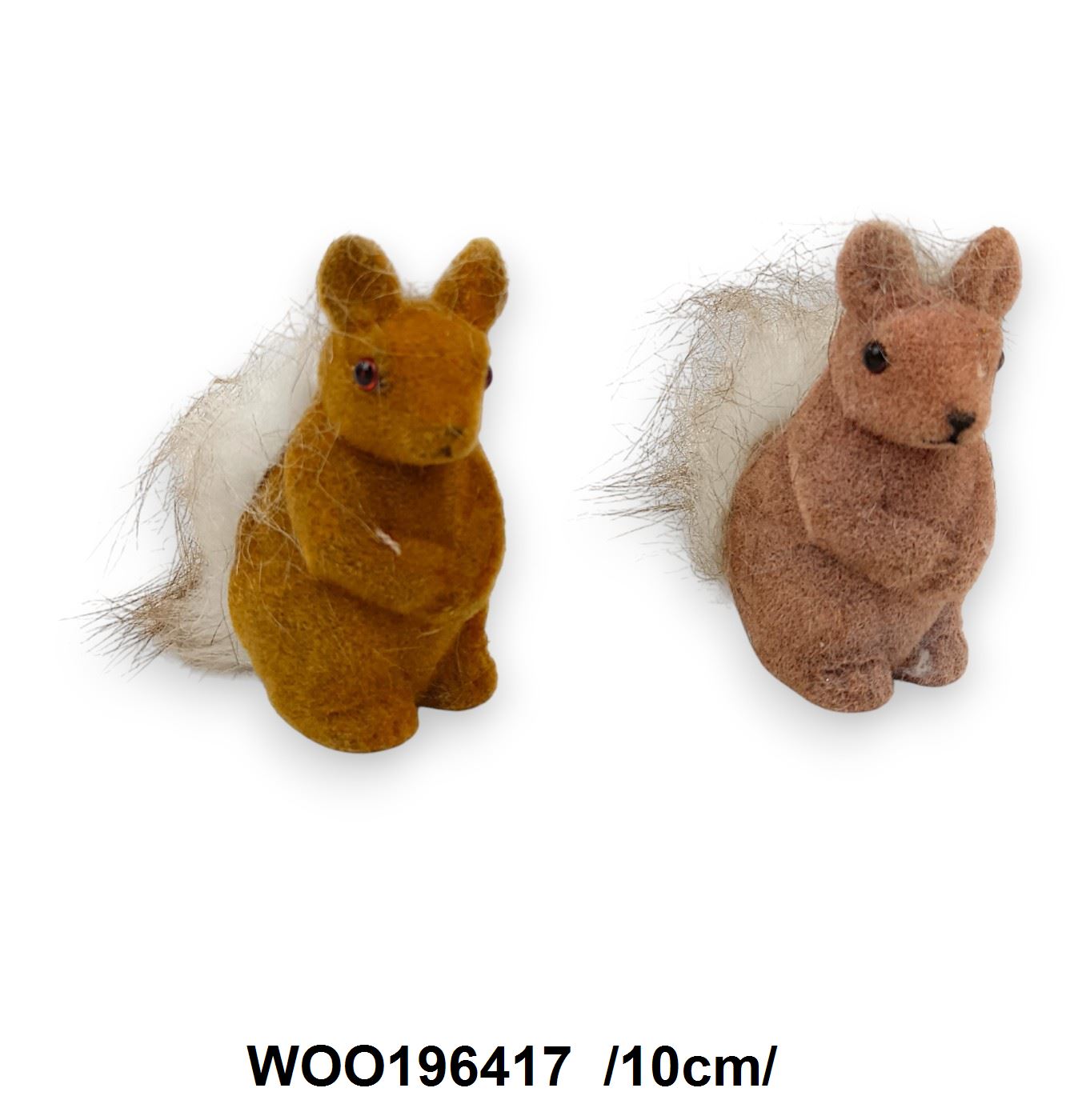 Flokkolt karácsonyi mókus /10cm/ Fő kép