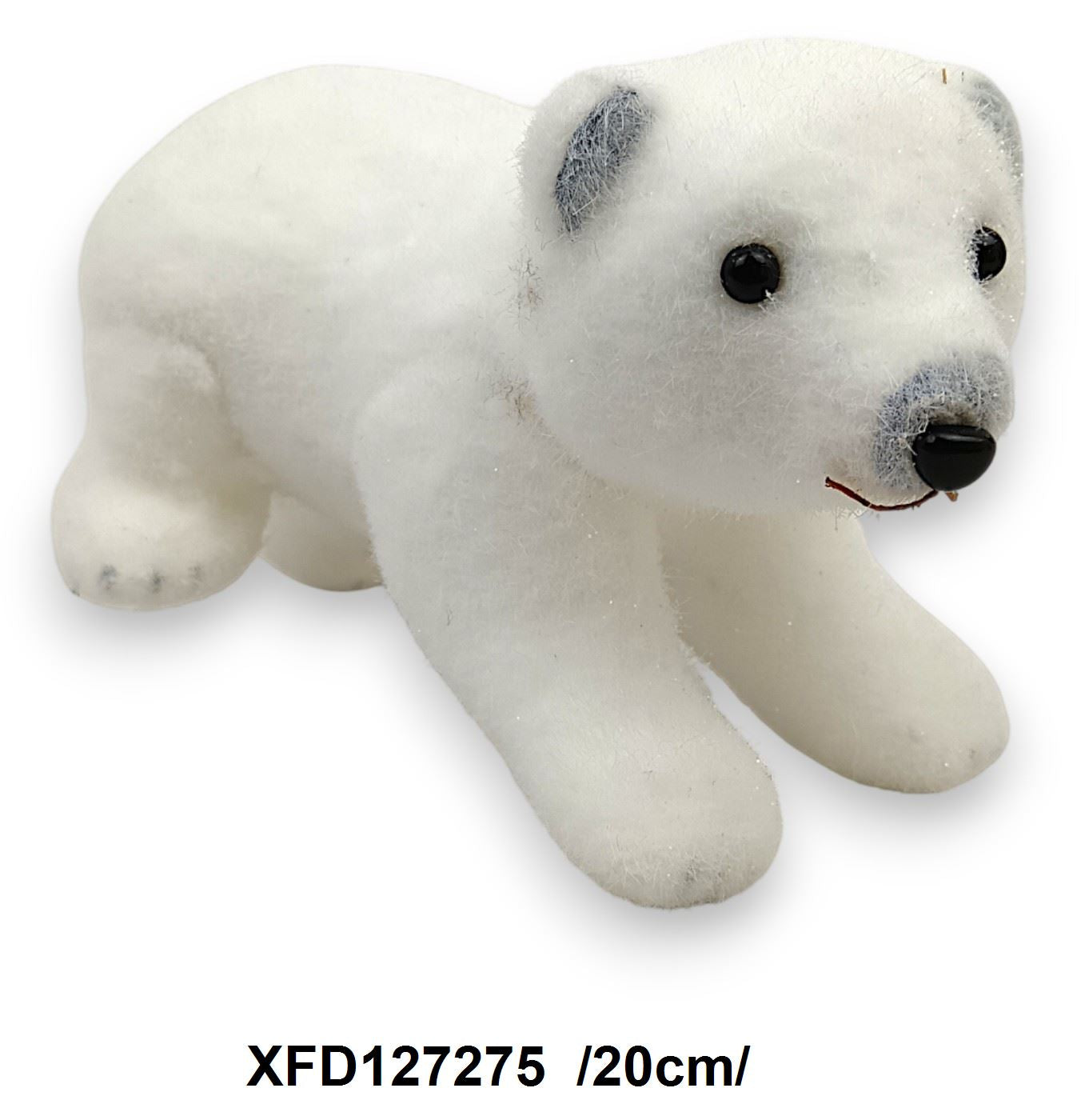 Flokkolt mászó jegesmaci /20cm/