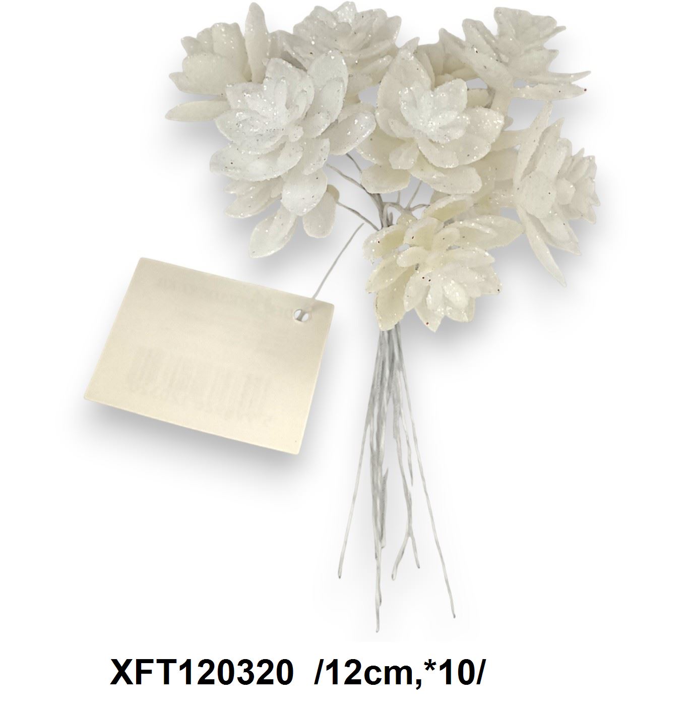 Fullglitteres kövirózsa pick /12cm,*10/ Fő kép