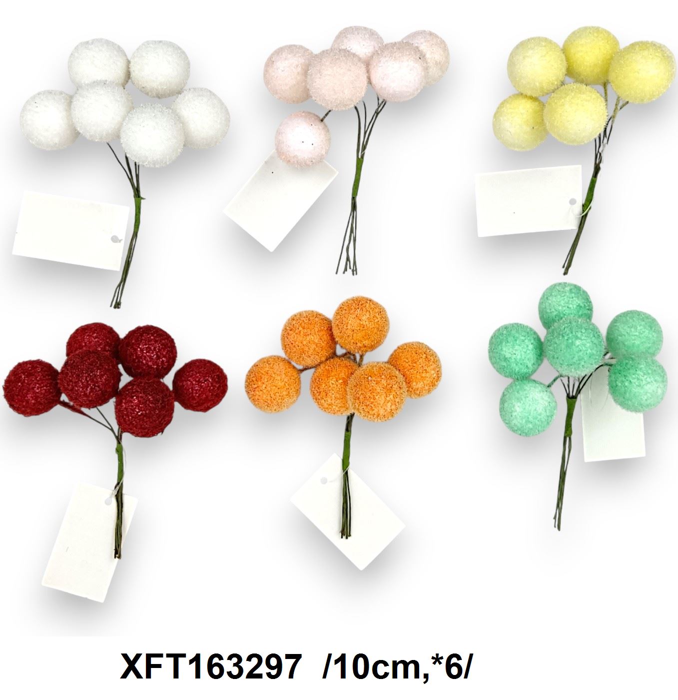 Flokkolt gömbpick /10cm,*6/ Fő kép