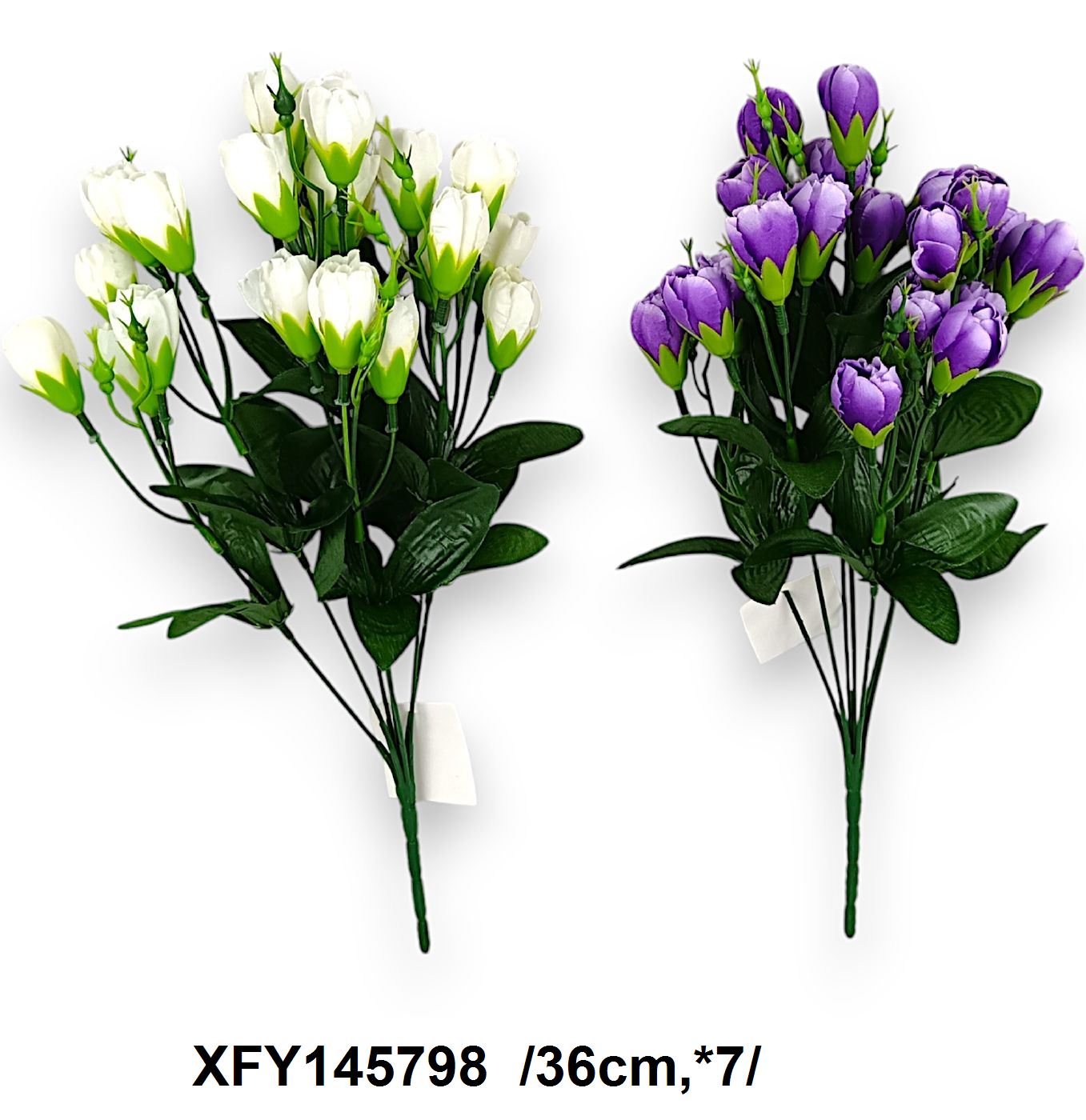 Szatén krókusz hosszúcsokor  /36cm,*7/