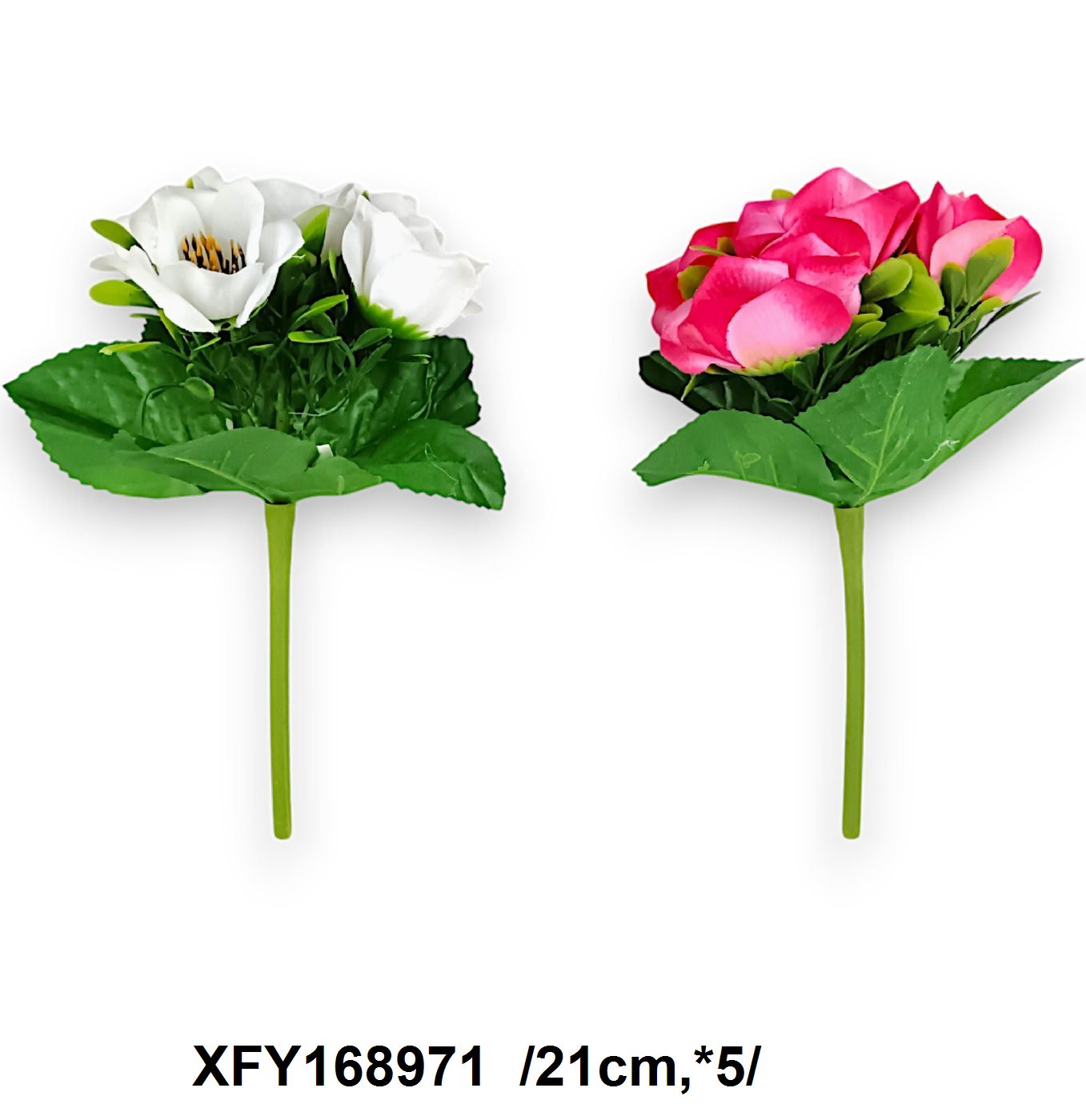 Anemóna szerû kis csokor /21cm,*5/ Fő kép