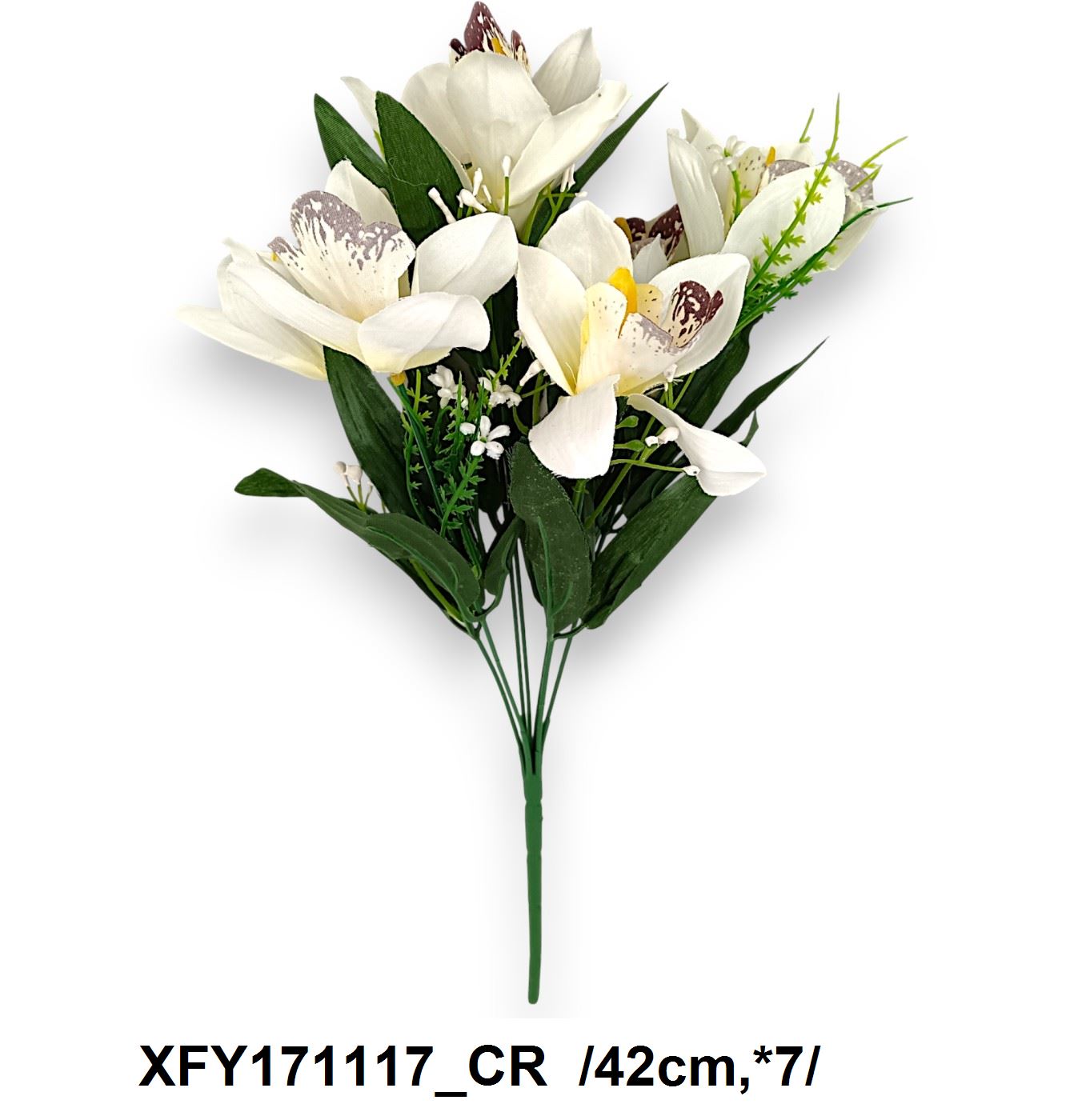 Hosszú építésû orchidea csokor /42cm,*7/