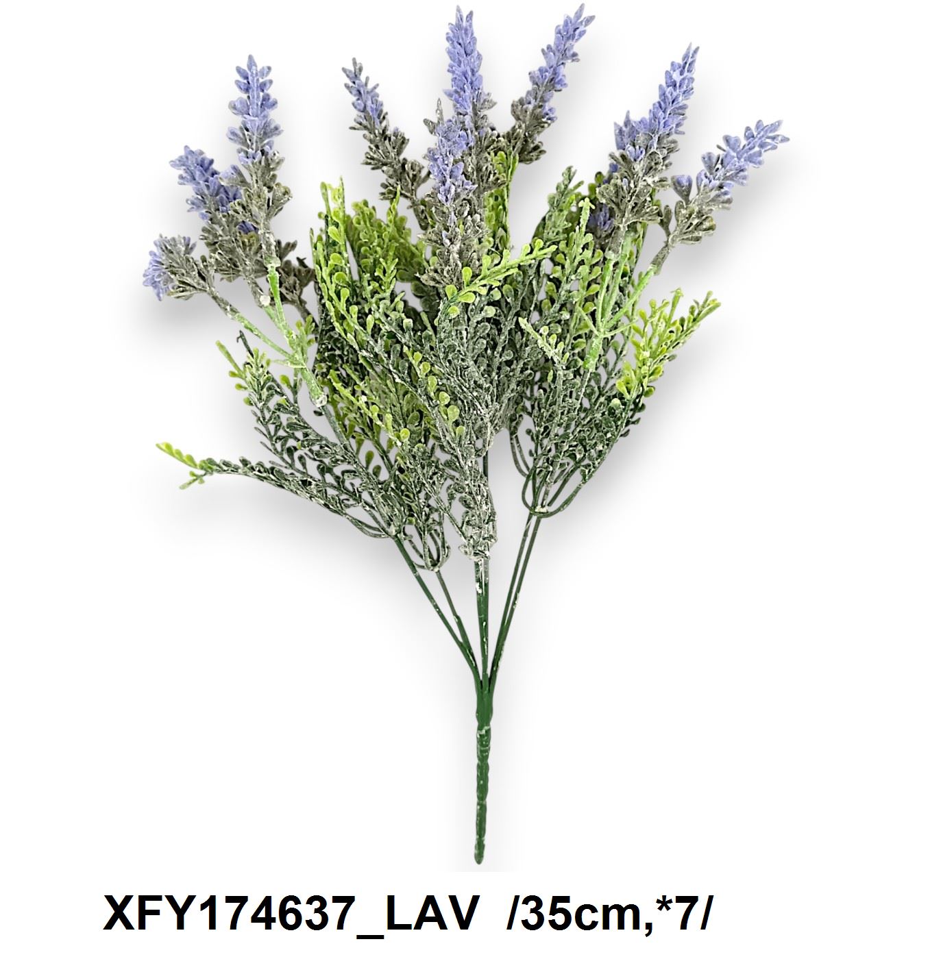 Flokkolt levendula bokor, mûanyag /35cm,*7/ Fő kép