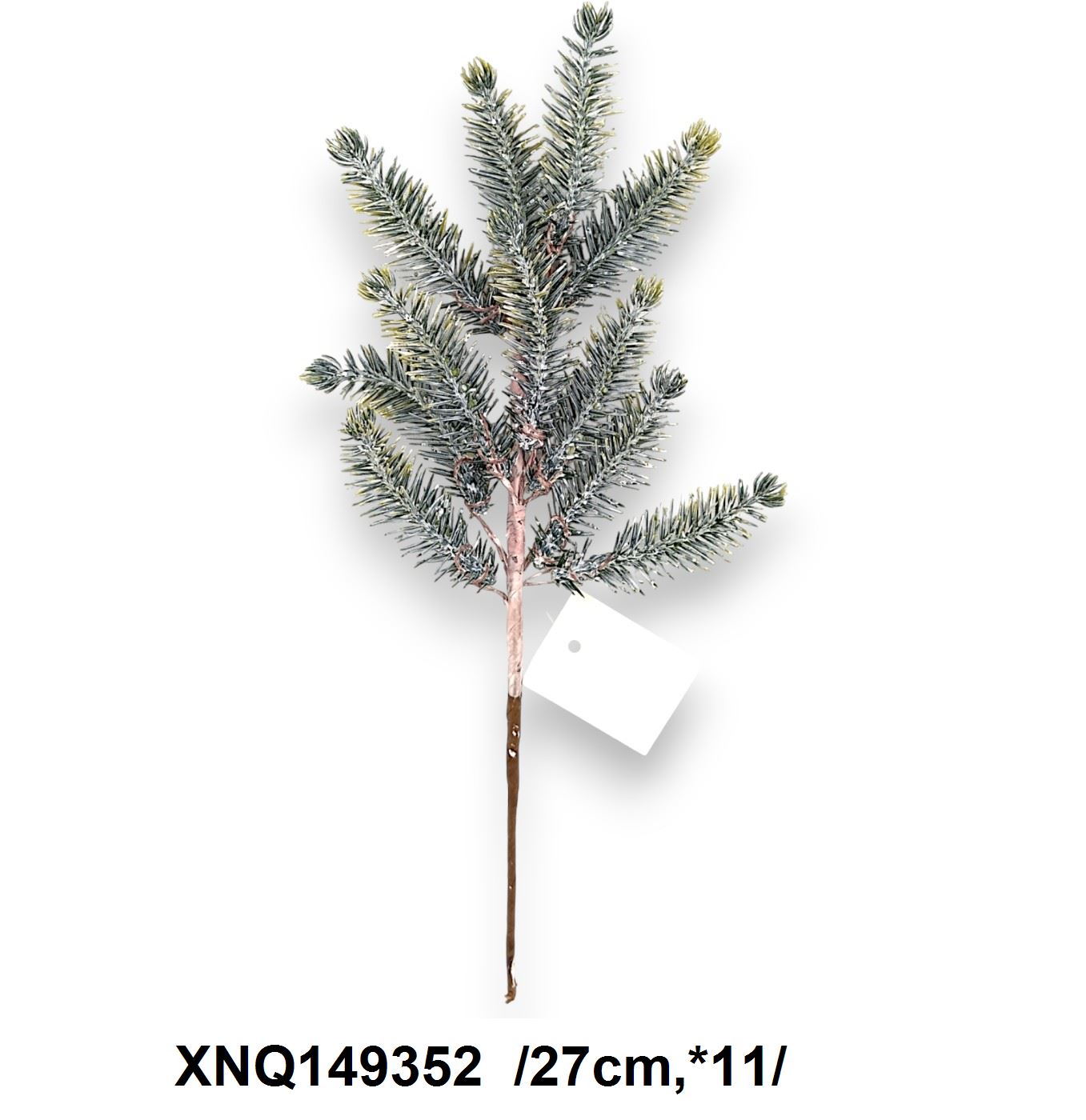 Festett és glitteres kis fenyõág /27cm,*11/ Fő kép