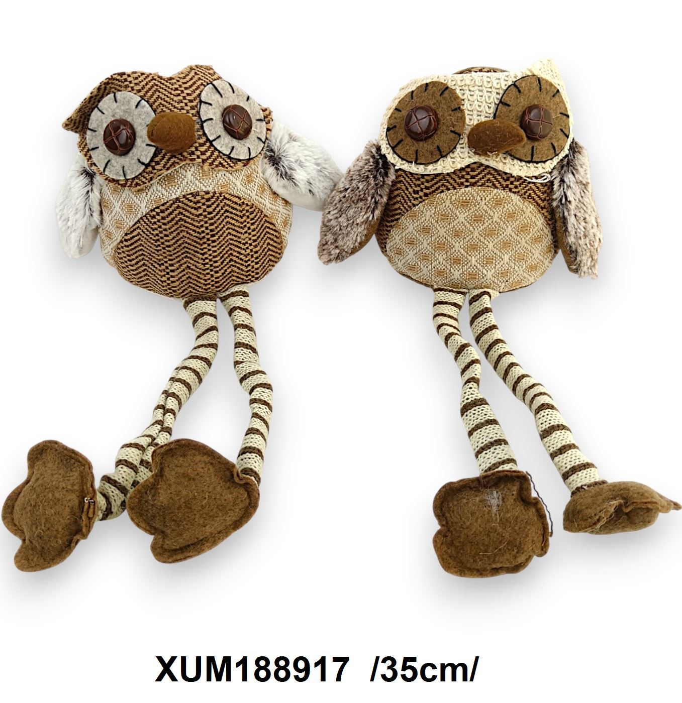 Lógó lábú plüss bagoly /35cm/ Fő kép
