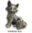 Metál róka /8cm/